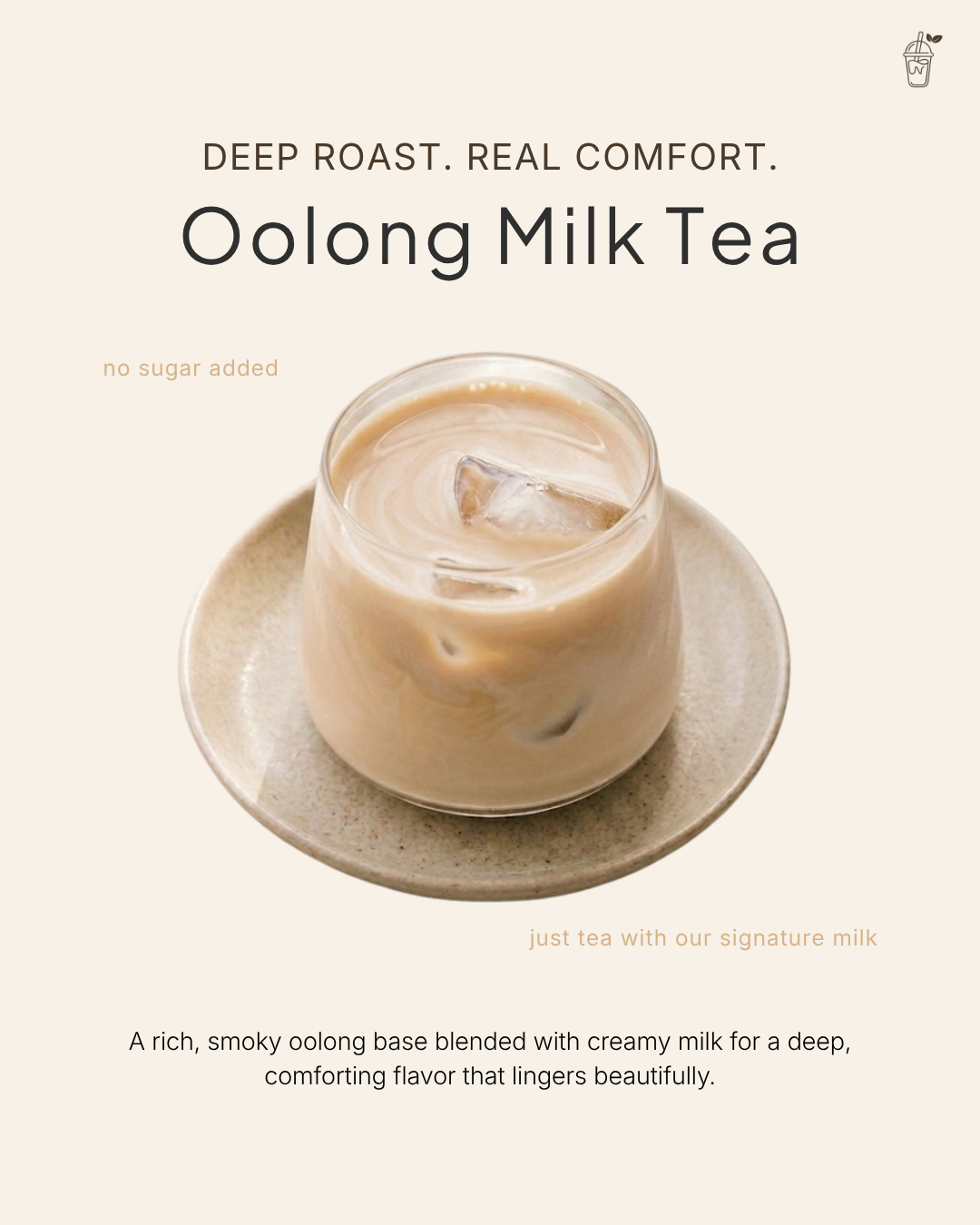 Deep Roasted Oolong Milk Tea